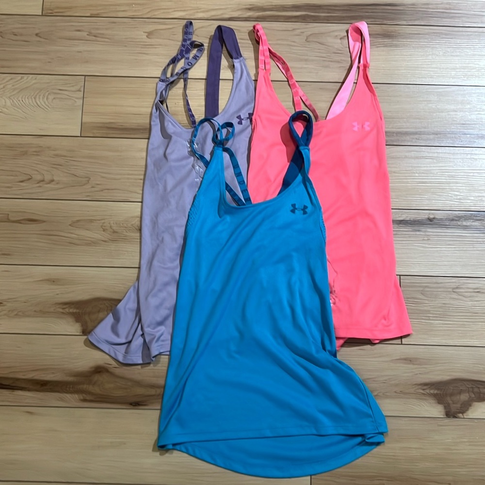 3 Under Armour tanks